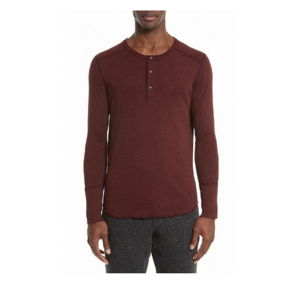 WINGS AND HORNS Base Long Sleeve Henley READ - small hole - Picture 2 of 16